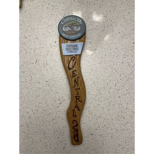 Central 28 beer company Wooden beer tap Florida brewery “sunshine greetings”